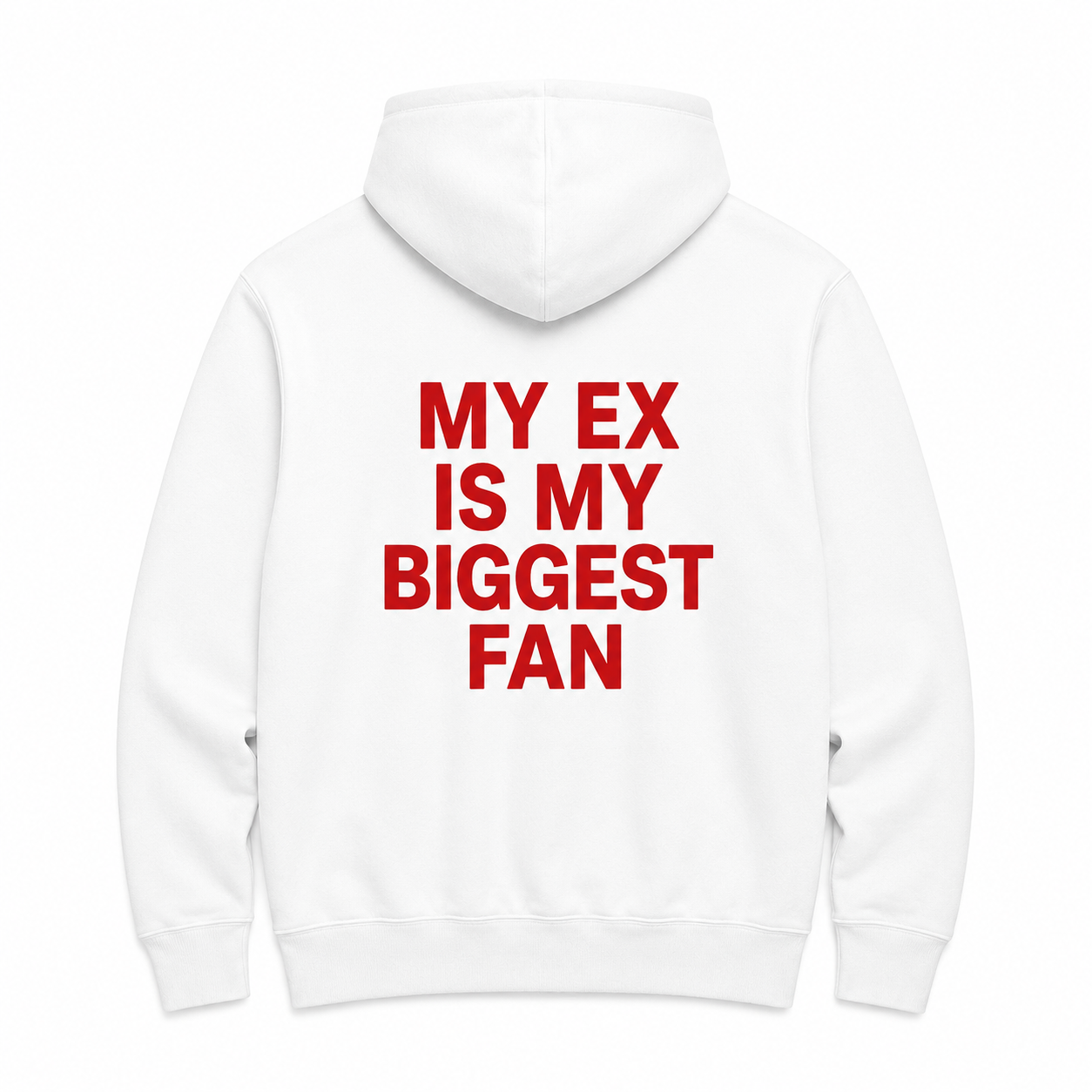 I'M BORING BABY- WHITE HOODIE