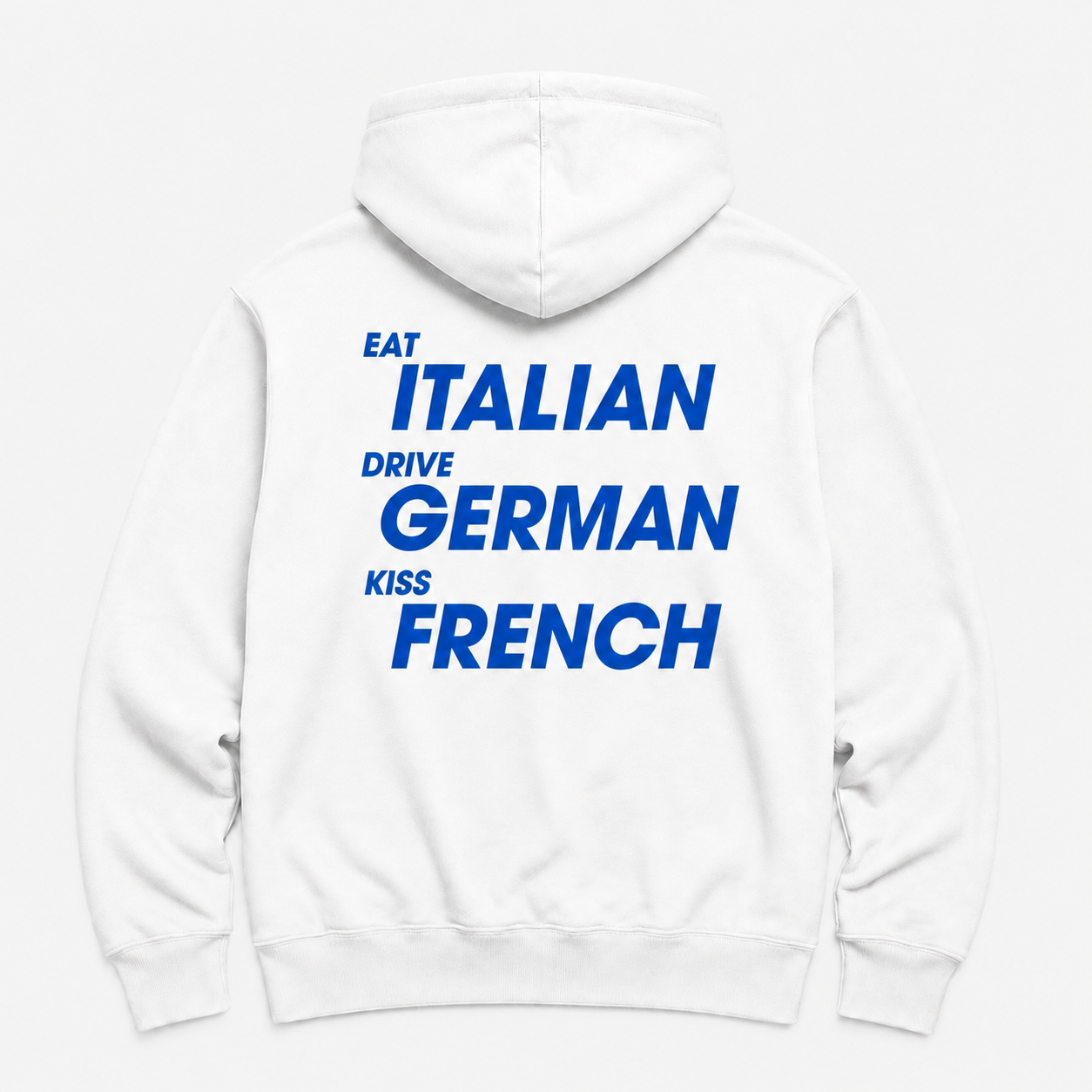 eat italian - WHITE HOODIE