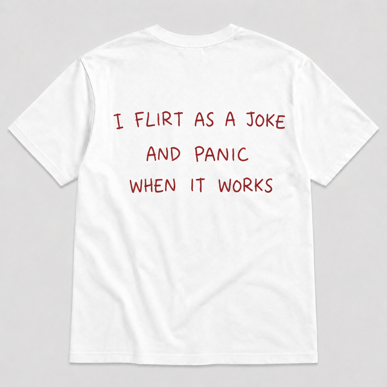 I flitr as a joke - WHITE TEE