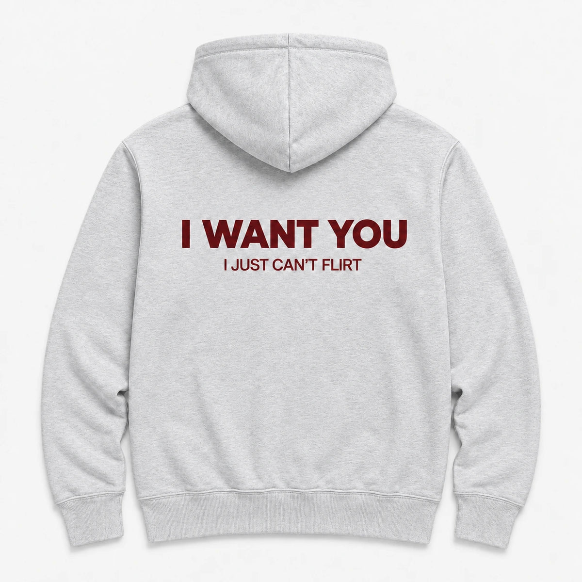 i want you - HOODIE — Szary — tył