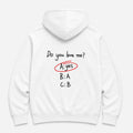 do you love me? - HOODIE — Biały — tył