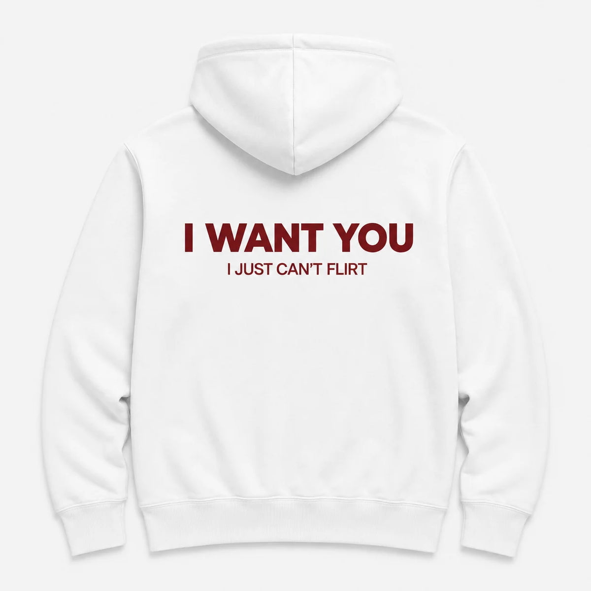 i want you - HOODIE — Biały — tył